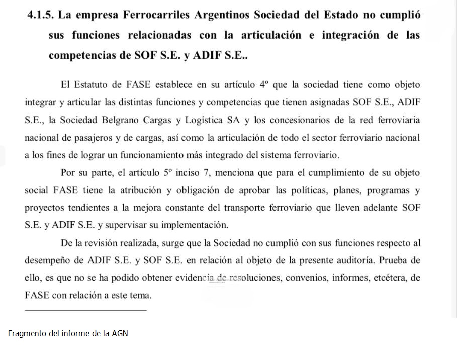 fragmento del informe